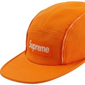 Supreme Pique Piping Camp Cap Light Orange